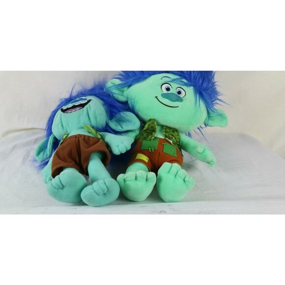 Lot of 3 Dreamworks 16” Trolls Large Happy Branch & Tiny Diamond Plush Doll - Picture 5 of 5